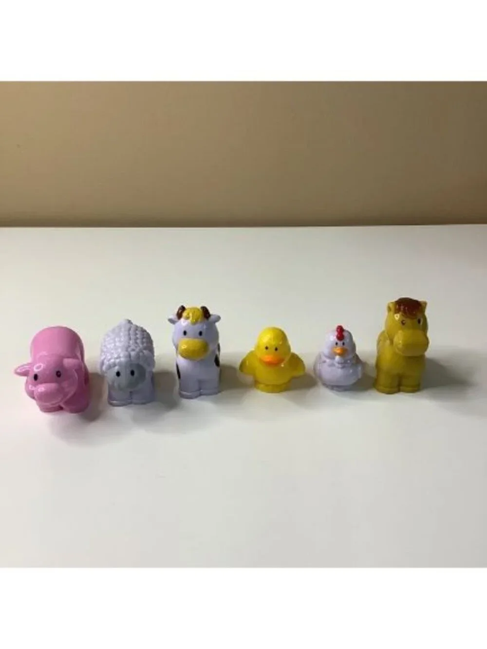 Happyland Plastic Farm Animals Bundle Of 6pcs, Used